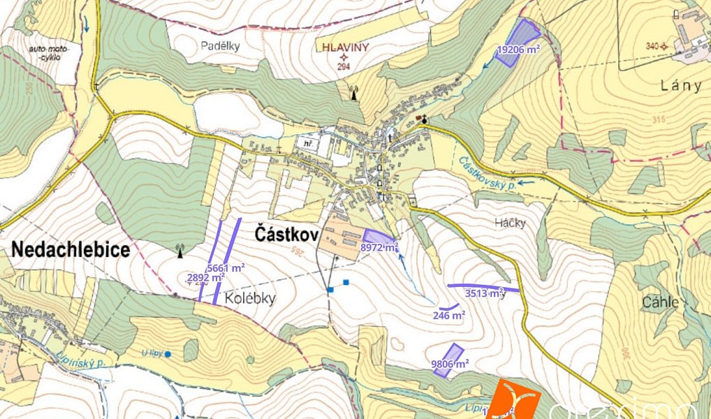 Prodej pole 24 591 m², Částkov – náhled fotky 3