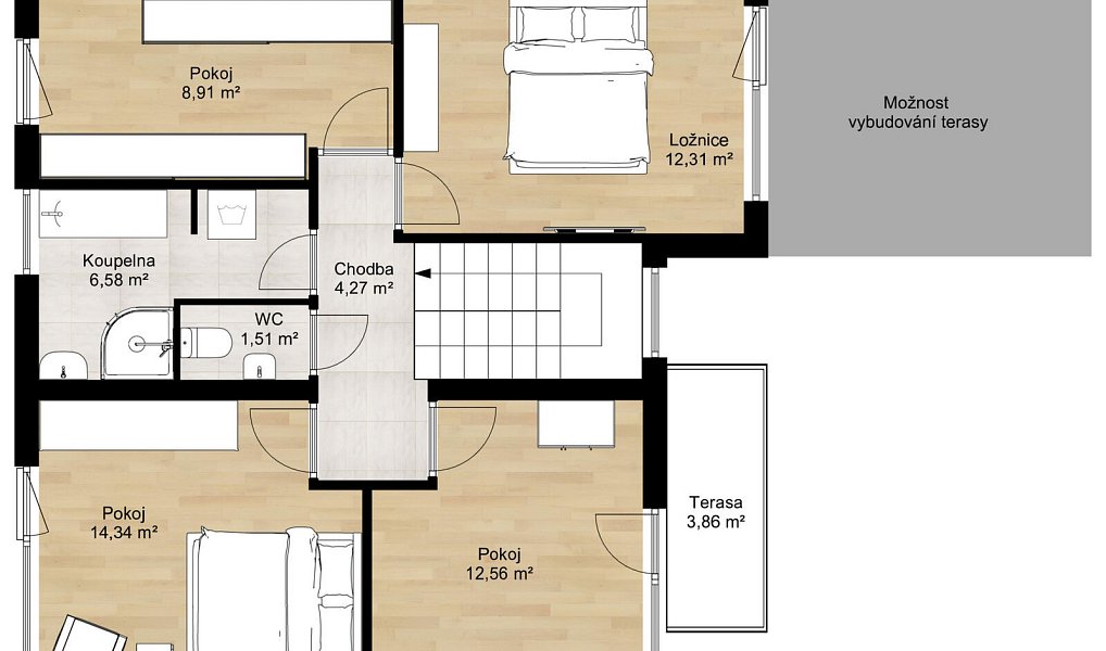 Prodej domu 156 m² s pozemkem 495 m², Praha – náhled fotky 20