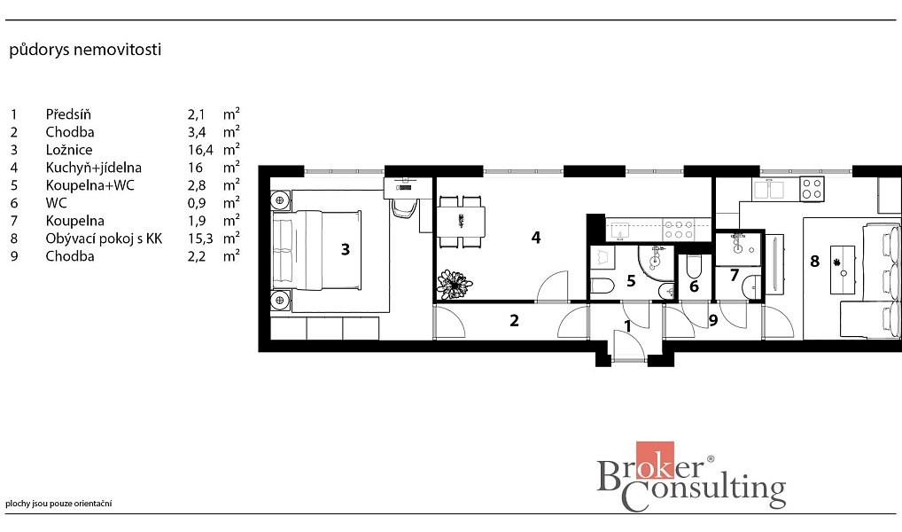 Prodej bytu 3+kk 61 m², Bartošovice v Orlických horách – náhled fotky 4