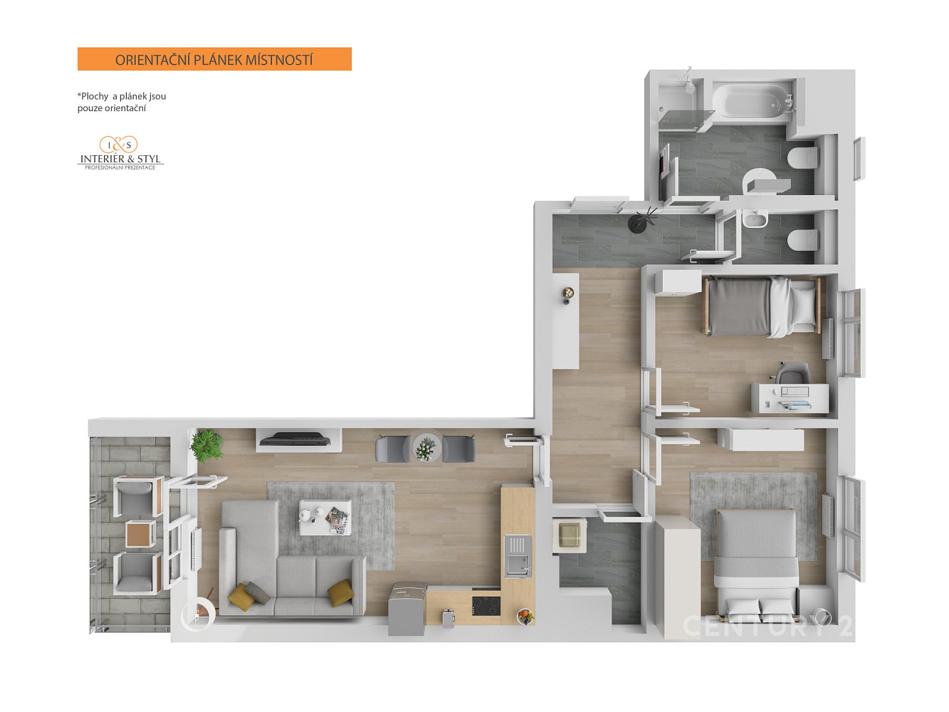 Prodej bytu 3+kk 66 m² — photo 2
