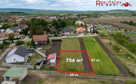 Prodej stavebního pozemku 756 m², Březí, okres Břeclav