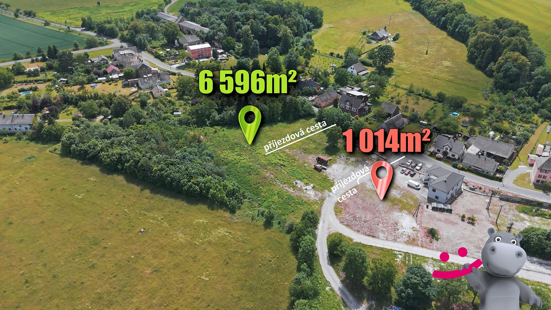 Prodej stavebního pozemku 7 610 m² – fotografie 2