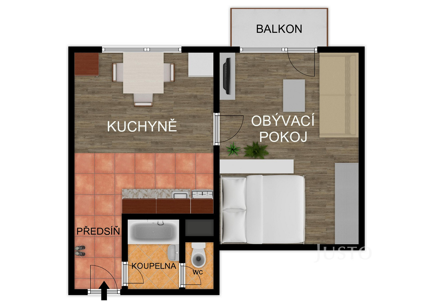 Prodej bytu 1+1 36 m² – fotografie 2