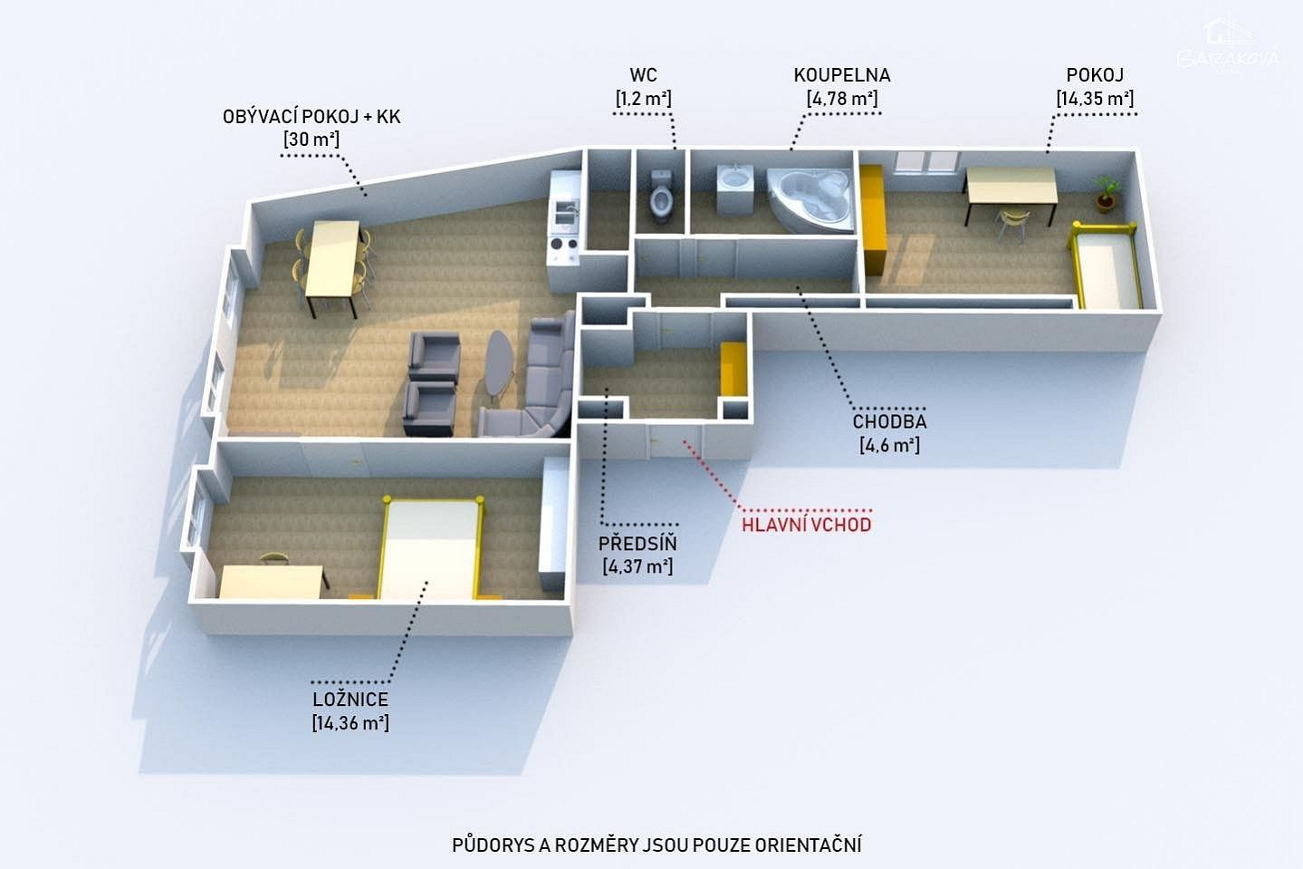 Prodej bytu 3+kk 77 m² – fotografie 3