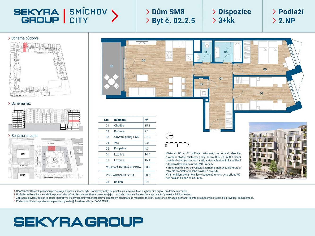 Prodej bytu 3+kk 84 m² – fotografie 2
