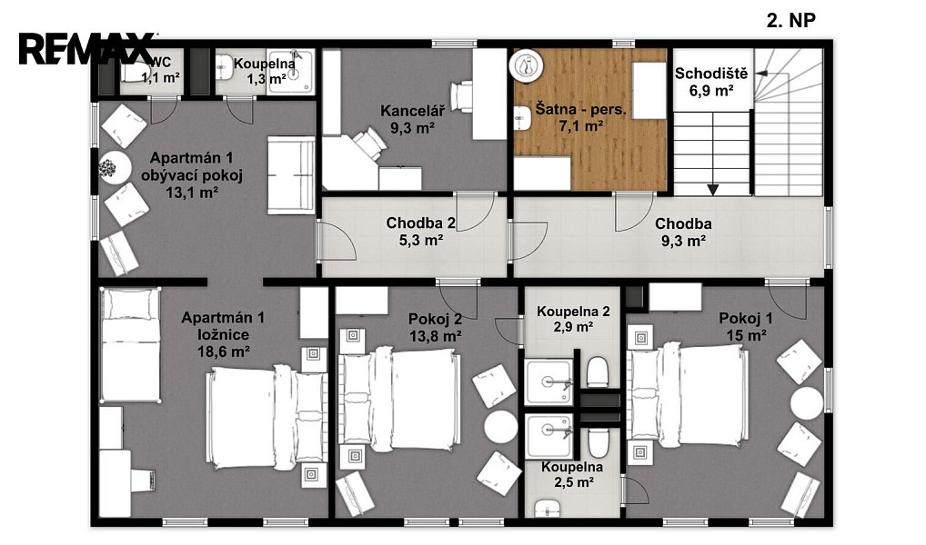 Prodej ubytovacího objektu 435 m², Hřensko – náhled fotky 48
