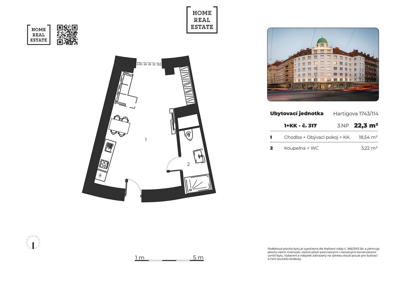 Prodej bytu 1+kk 22 m² — photo 3