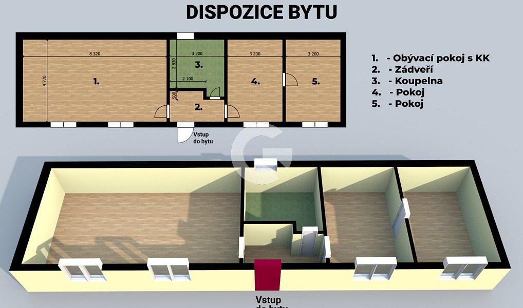 Prodej bytu 3+kk 85 m², Slušovice – náhled fotky 5