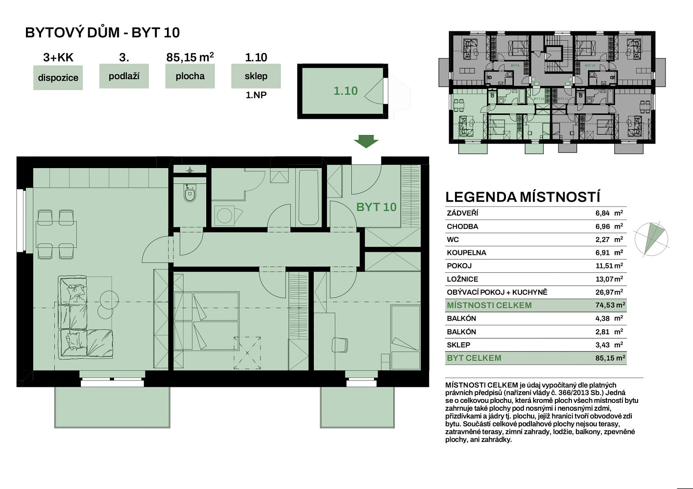 Prodej bytu 3+kk 85 m² – fotografie 2