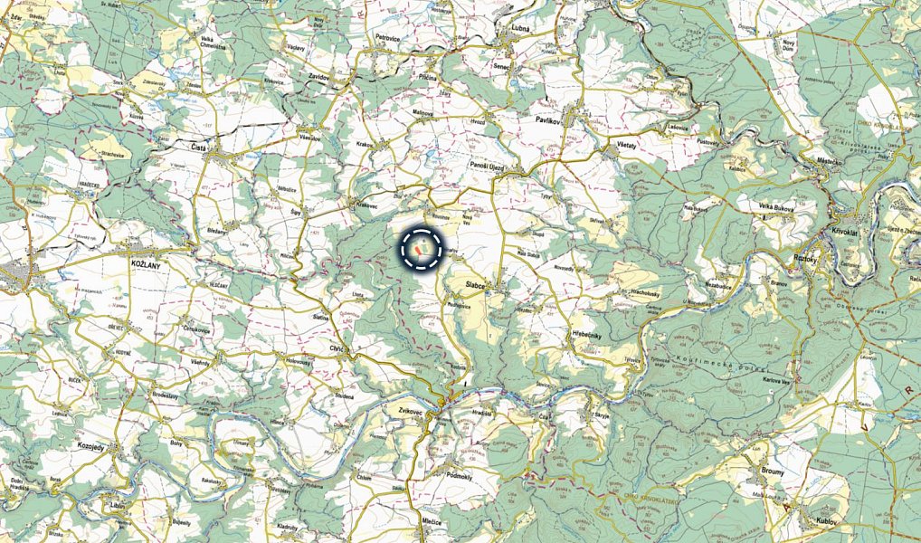 Prodej pole 7 076 m², Slabce – náhled fotky 3