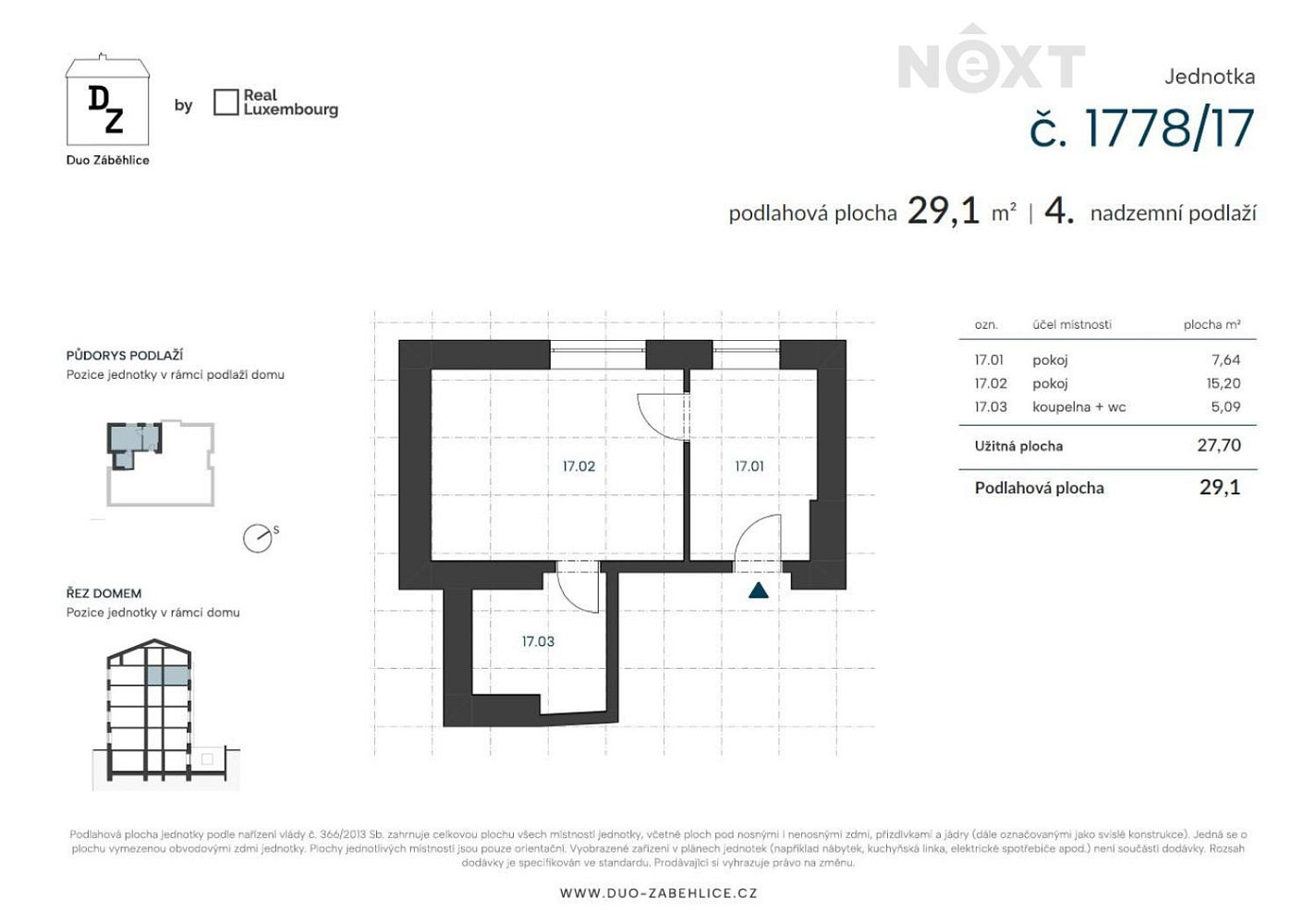 Prodej bytu 2+kk 27 m² - Widok 3