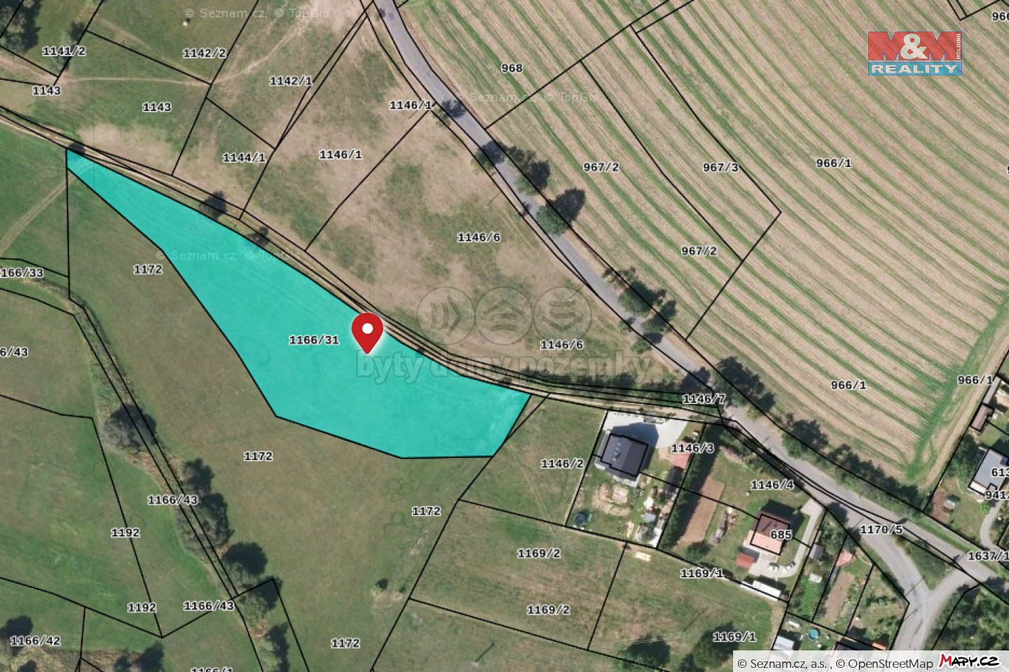Prodej stavebního pozemku 5 527 m²