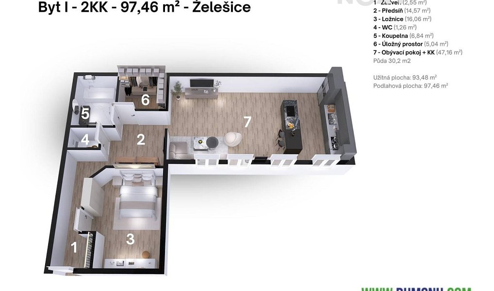 Prodej bytu 2+kk 97 m², Želešice – náhled fotky 10