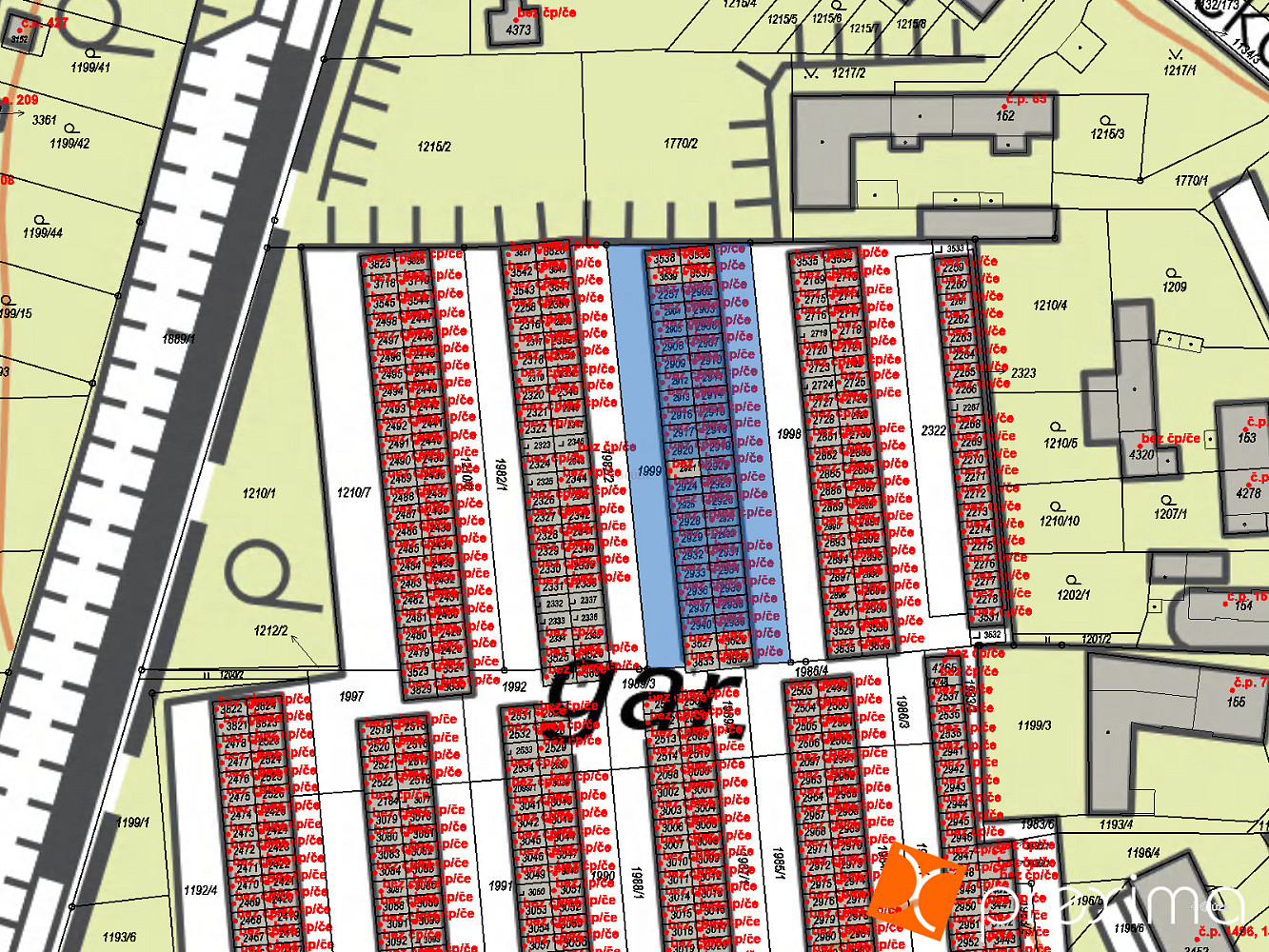 Prodej komerčního pozemku 41 m² – pohled 3