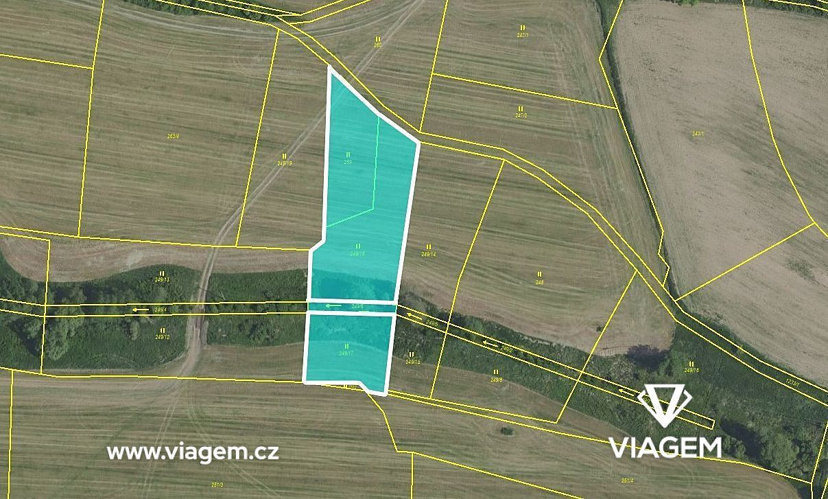 Prodej pole 860 m²