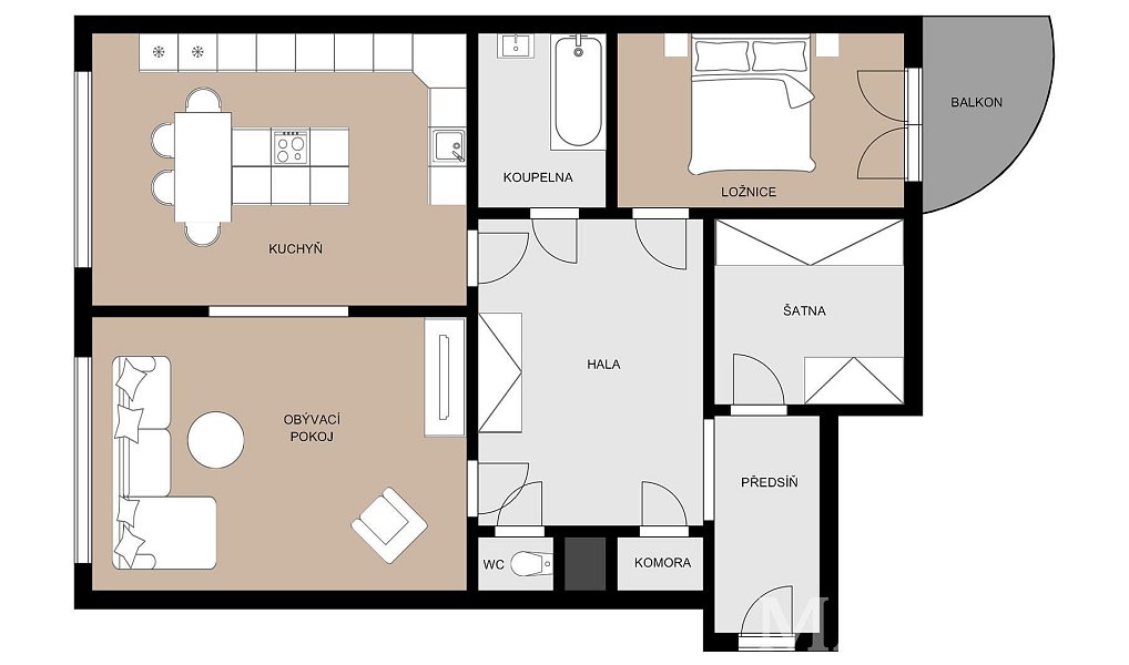 Prodej bytu 2+1 89 m², Praha – náhled fotky 26