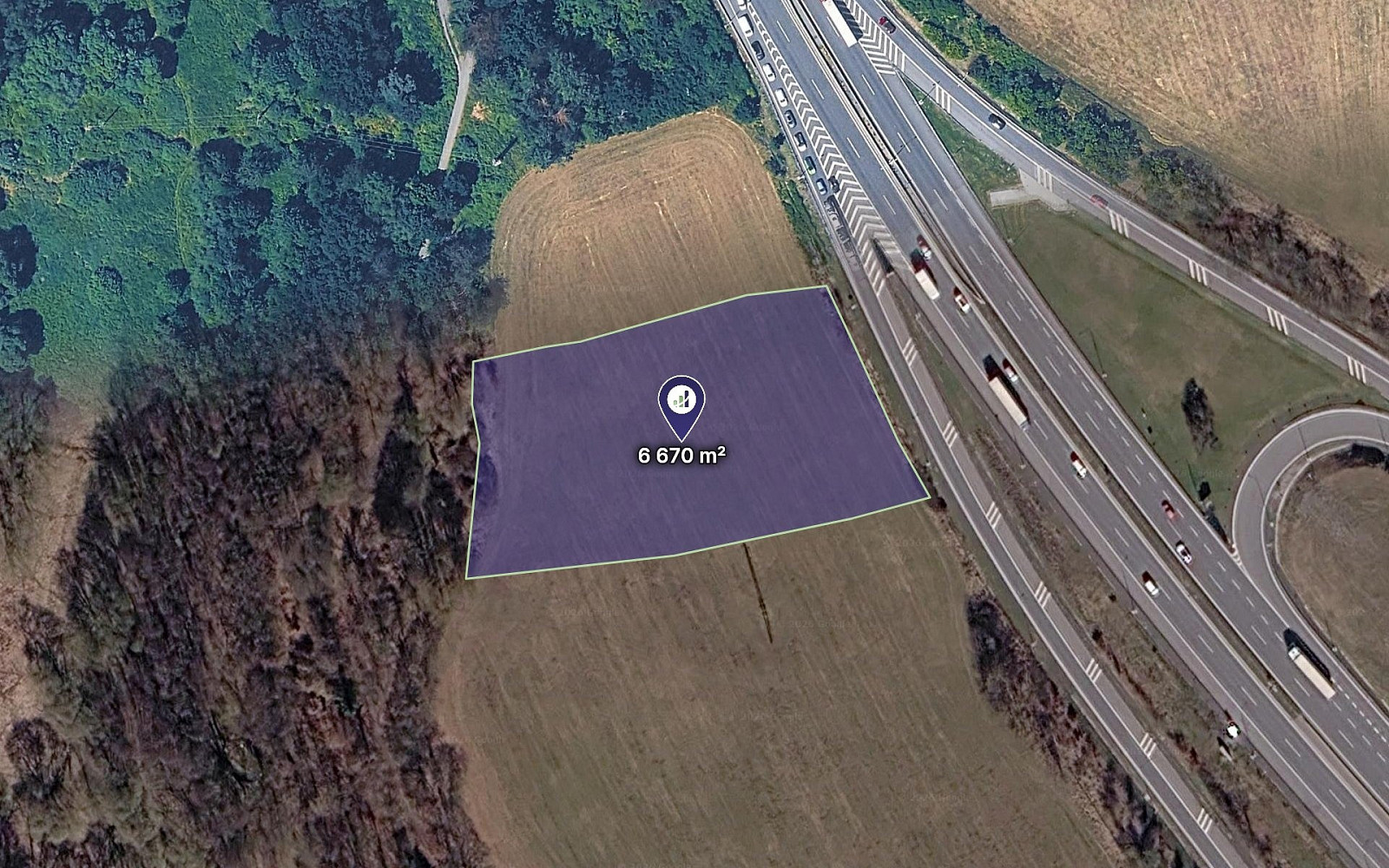 Prodej pole 6 670 m²