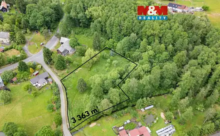Prodej stavebního pozemku 3 363 m², Dubnice, okres Česká Lípa