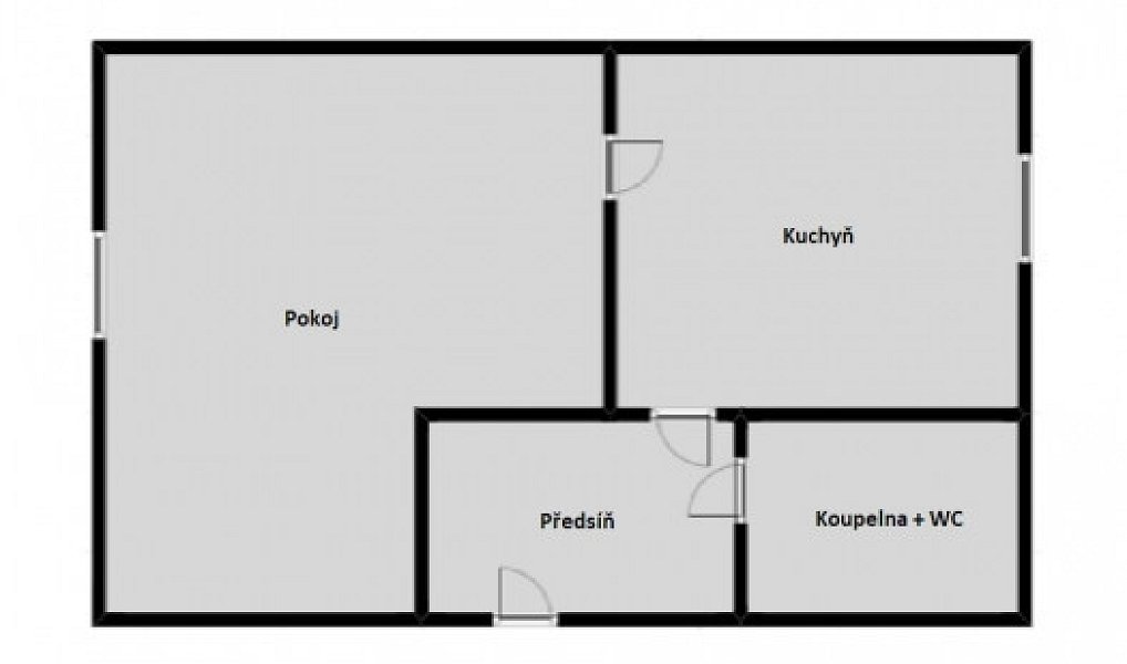 Prodej bytu 1+1 36 m², Chomutov – náhled fotky 4