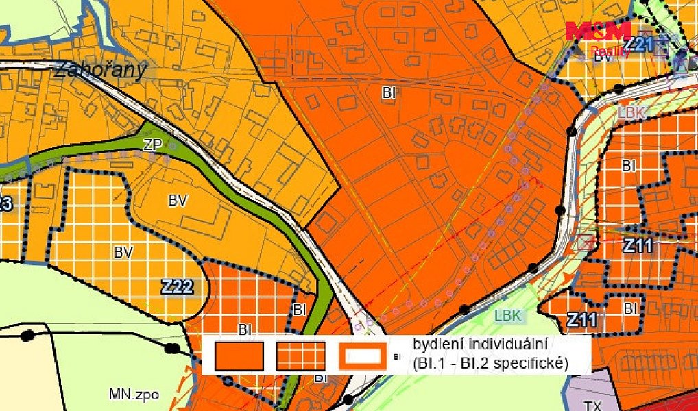 Prodej stavebního pozemku 1 934 m², Králův Dvůr – náhled fotky 3