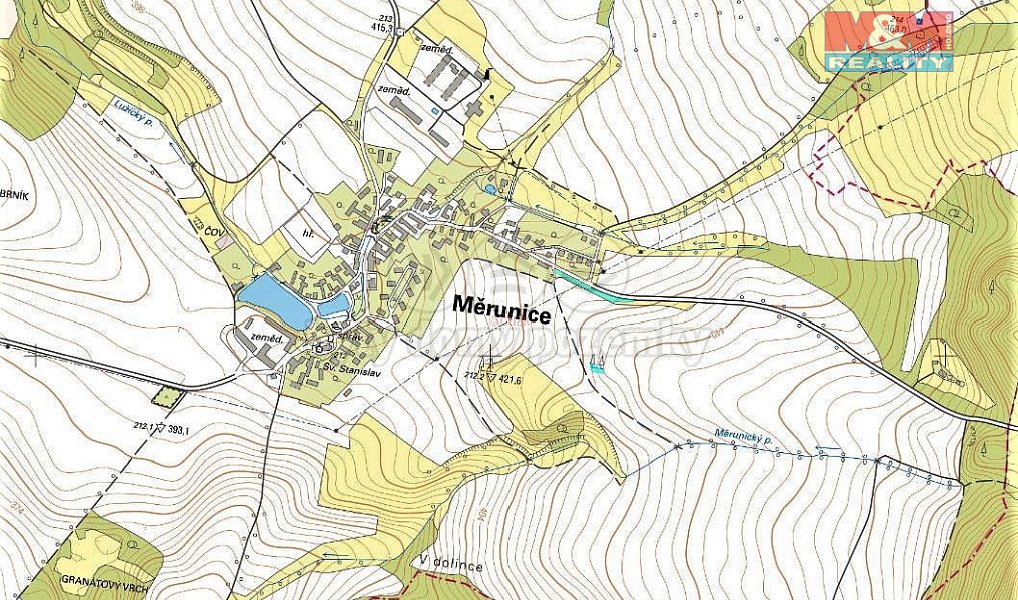 Prodej pozemku 2 008 m², Měrunice – náhled fotky 2