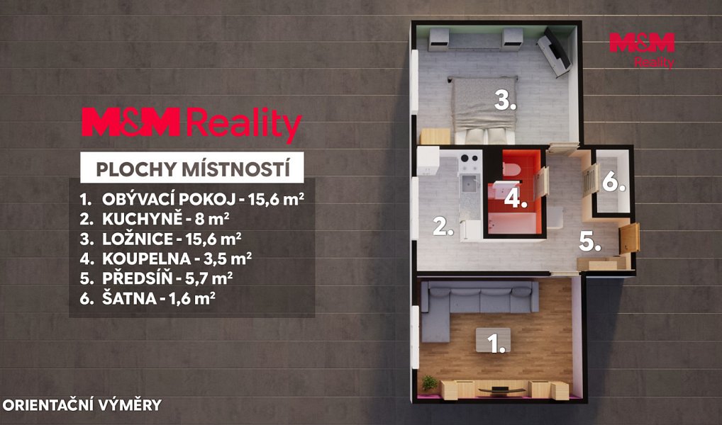 Prodej bytu 2+1 50 m², Klášterec nad Ohří – náhled fotky 16