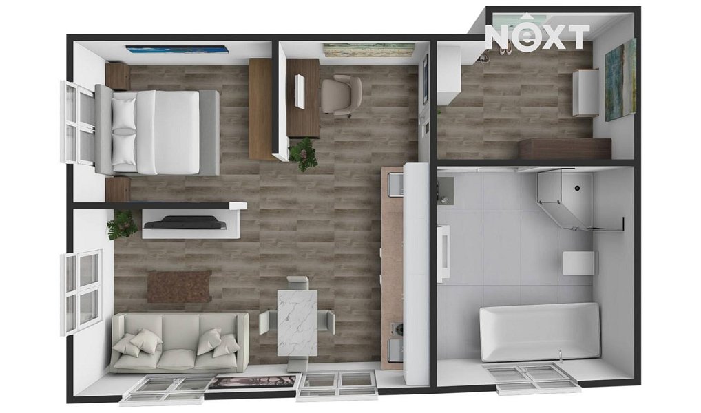Prodej bytu 1+kk 37 m², Nová Bystřice – náhled fotky 26