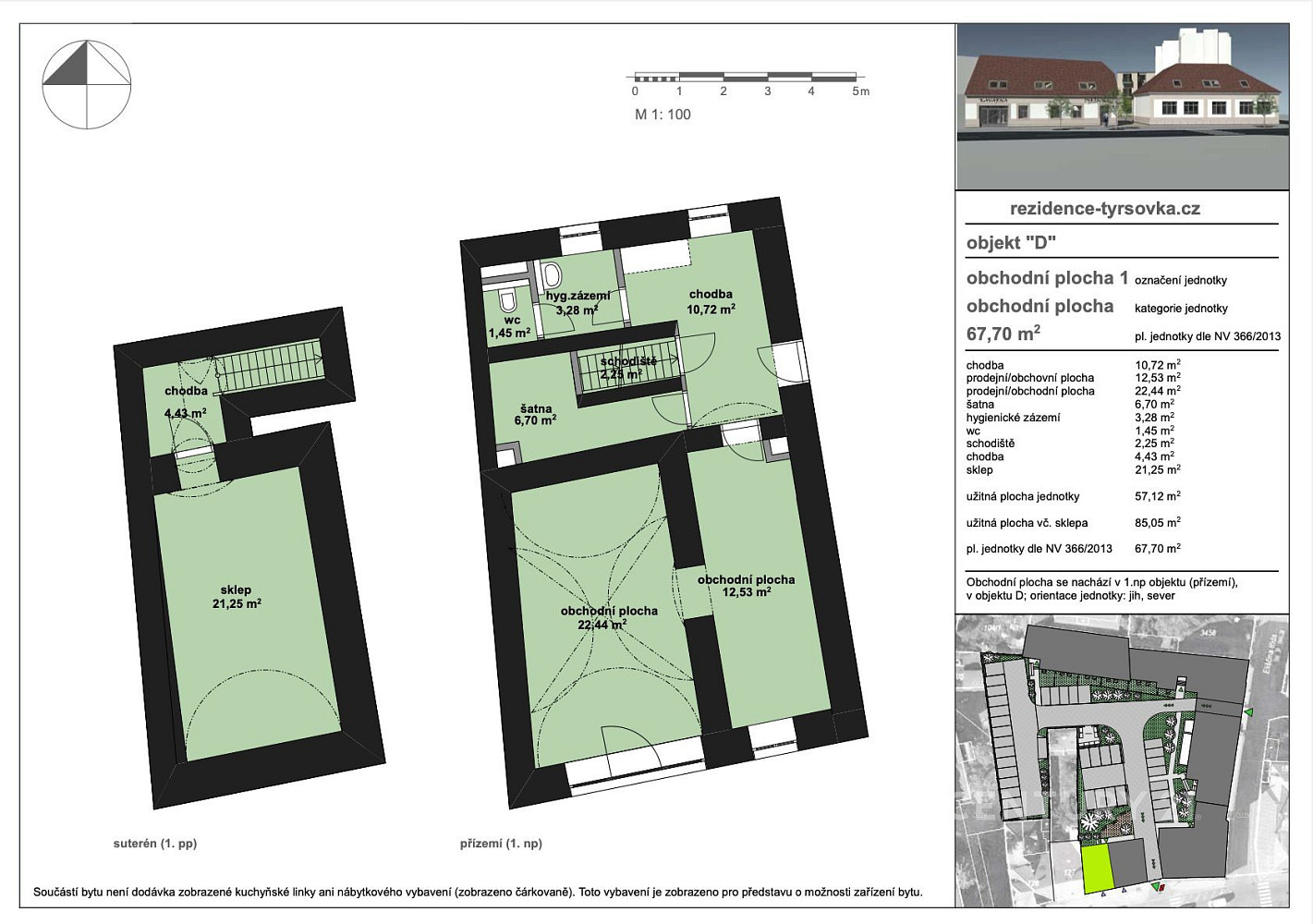 Prodej obchodních prostor 57 m² – fotografie 3