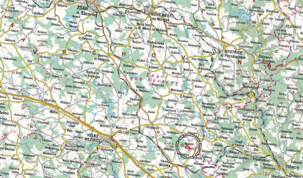 Prodej pole 19 885 m², Milešín – náhled fotky 3