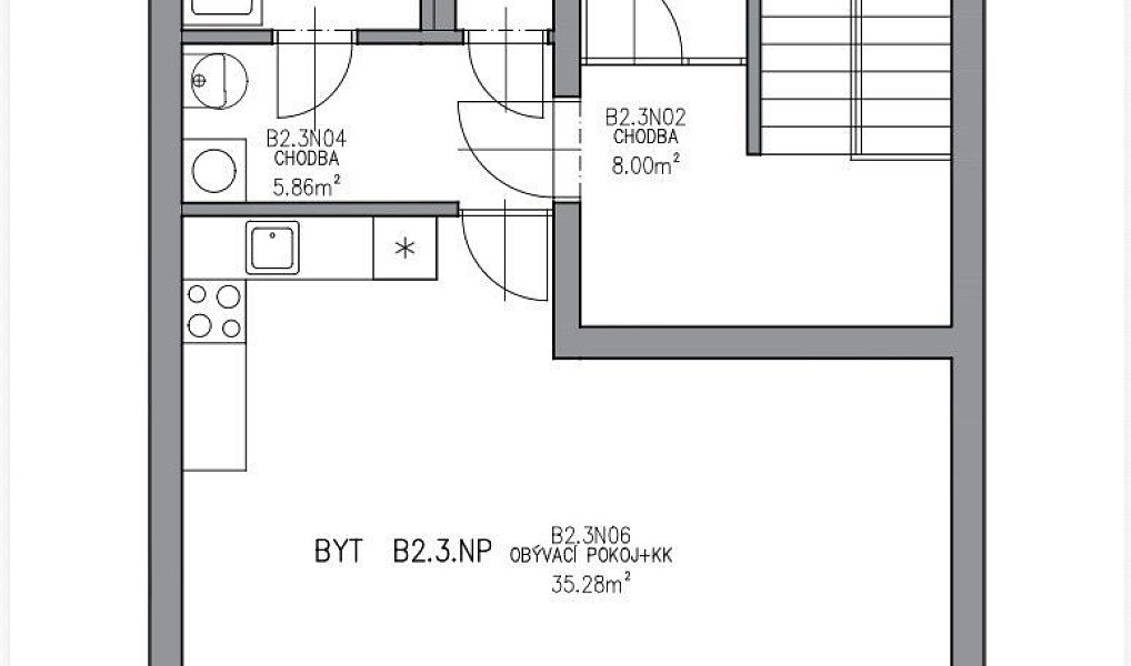 Prodej bytu 1+kk 48 m², Březnice – náhled fotky 3