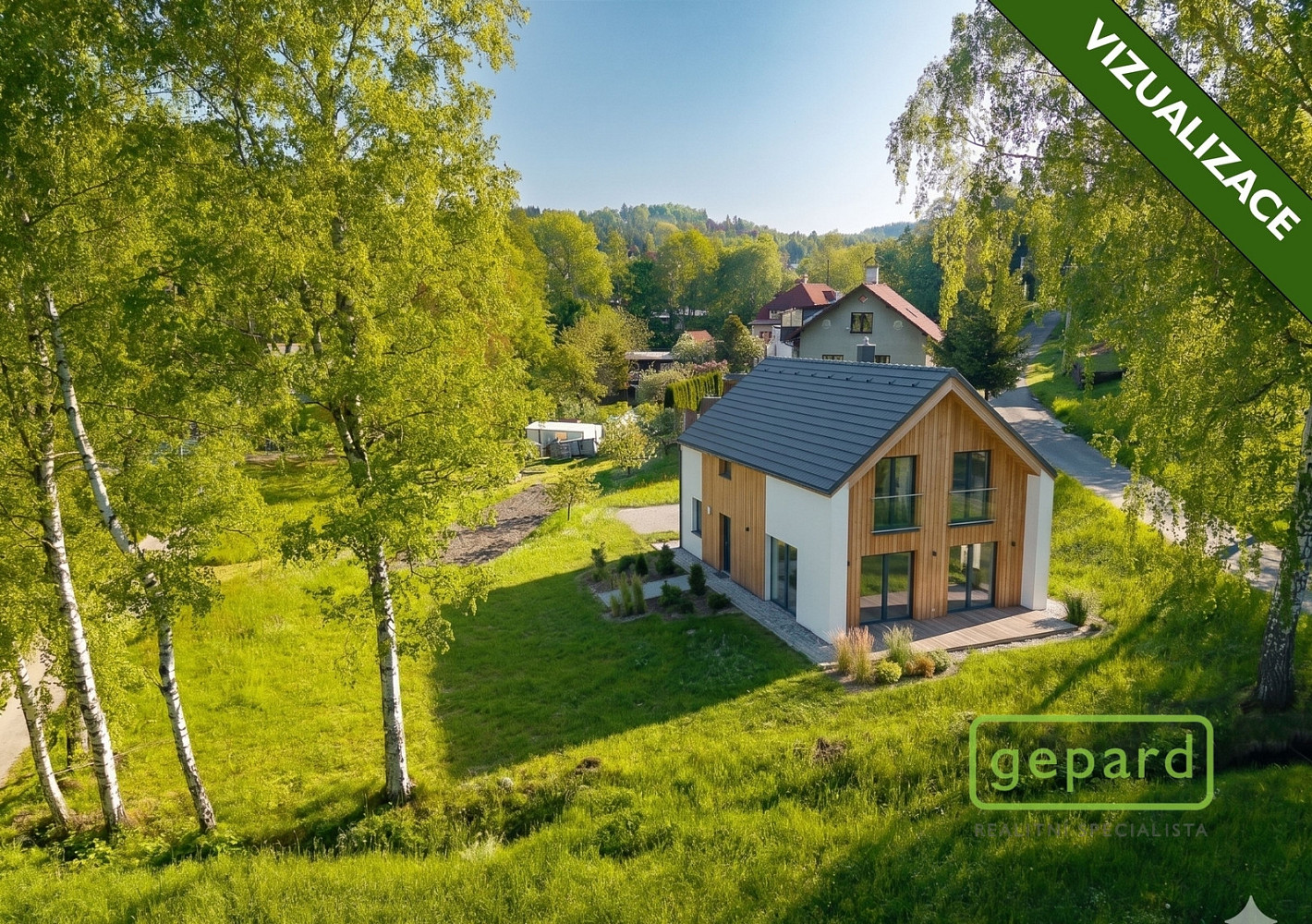 Prodej stavebního pozemku 1 373 m² – pohled 5
