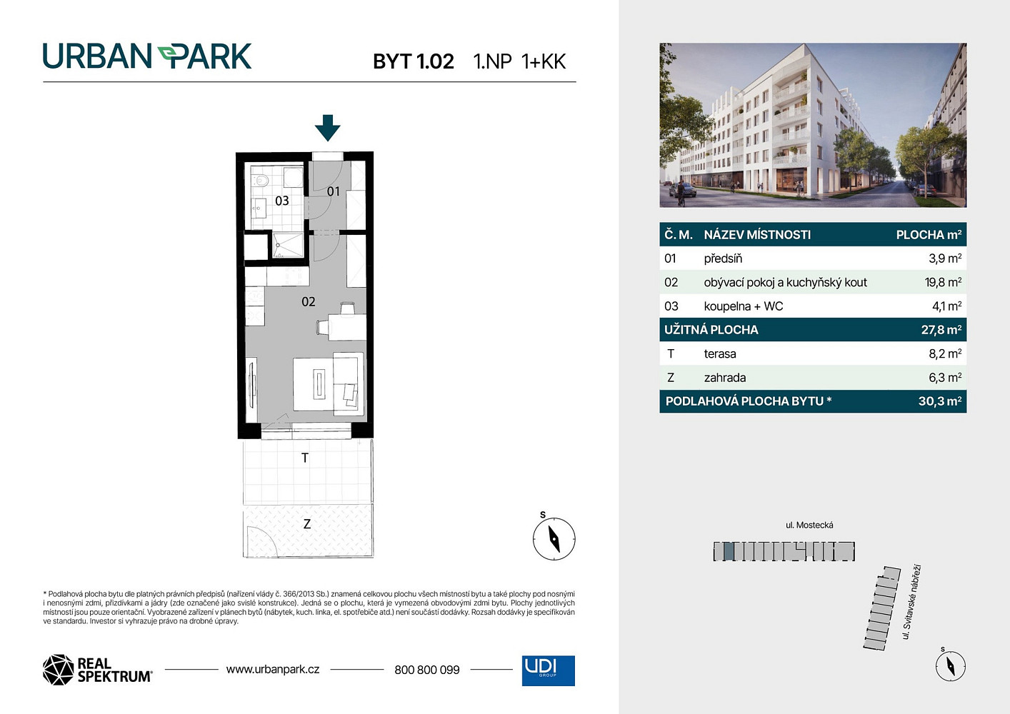 Prodej bytu 1+kk 30 m² – fotografie 3
