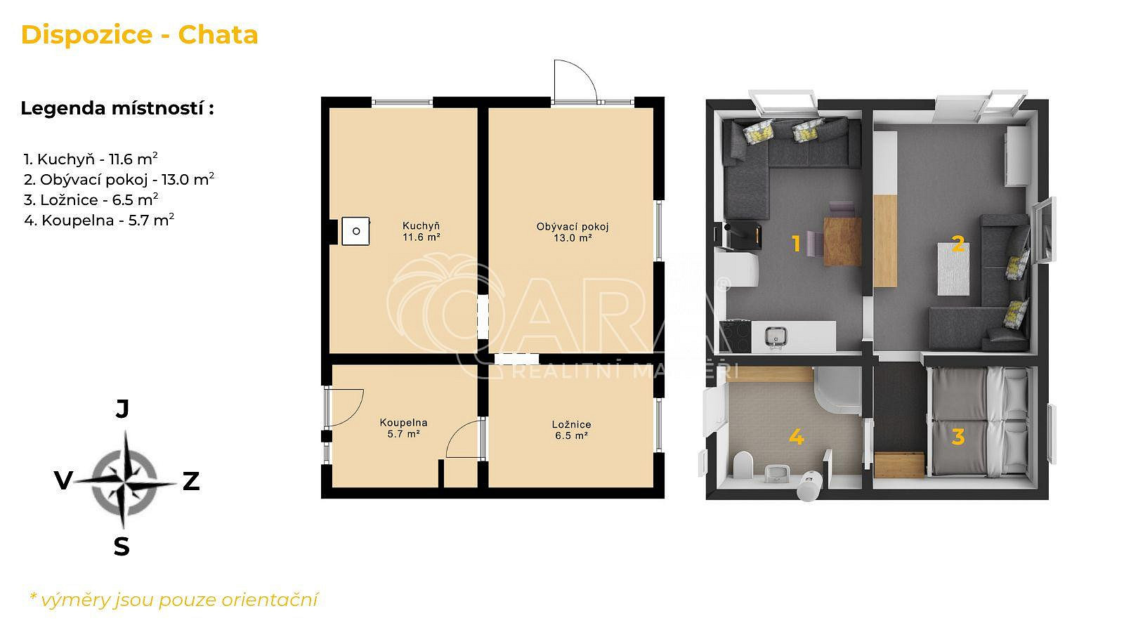 Prodej chaty/chalupy 37 m² s pozemkem 714 m² – fotografie 5
