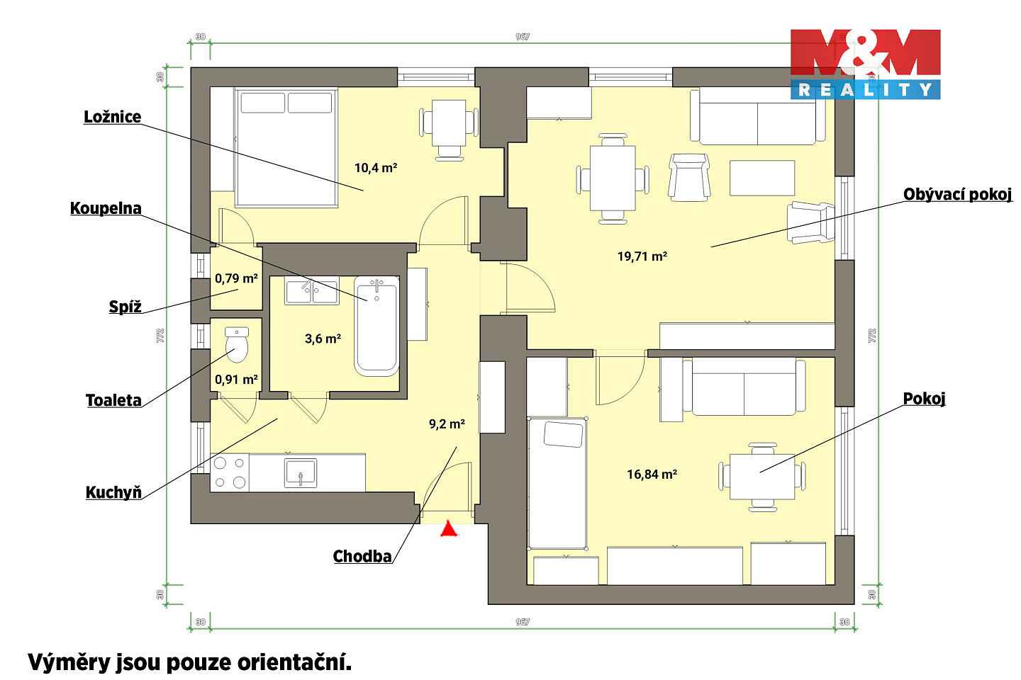 Prodej bytu 3+kk 77 m² — photo 3