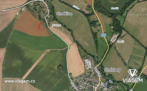 Prodej pole 209 m², Smidary, okres Hradec Králové