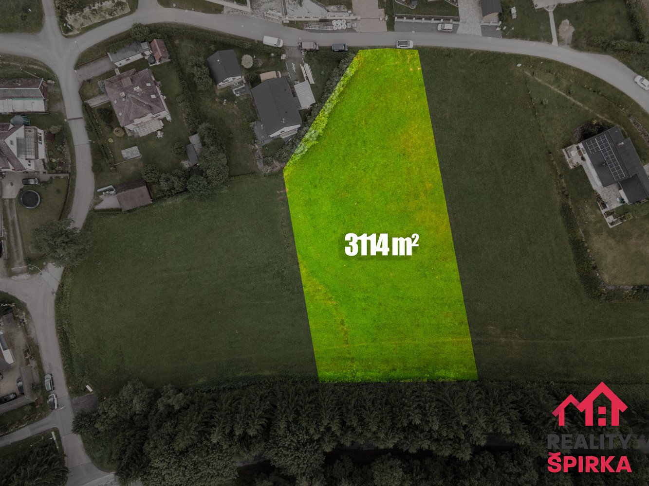 Prodej stavebního pozemku 3 114 m² – fotografie 3