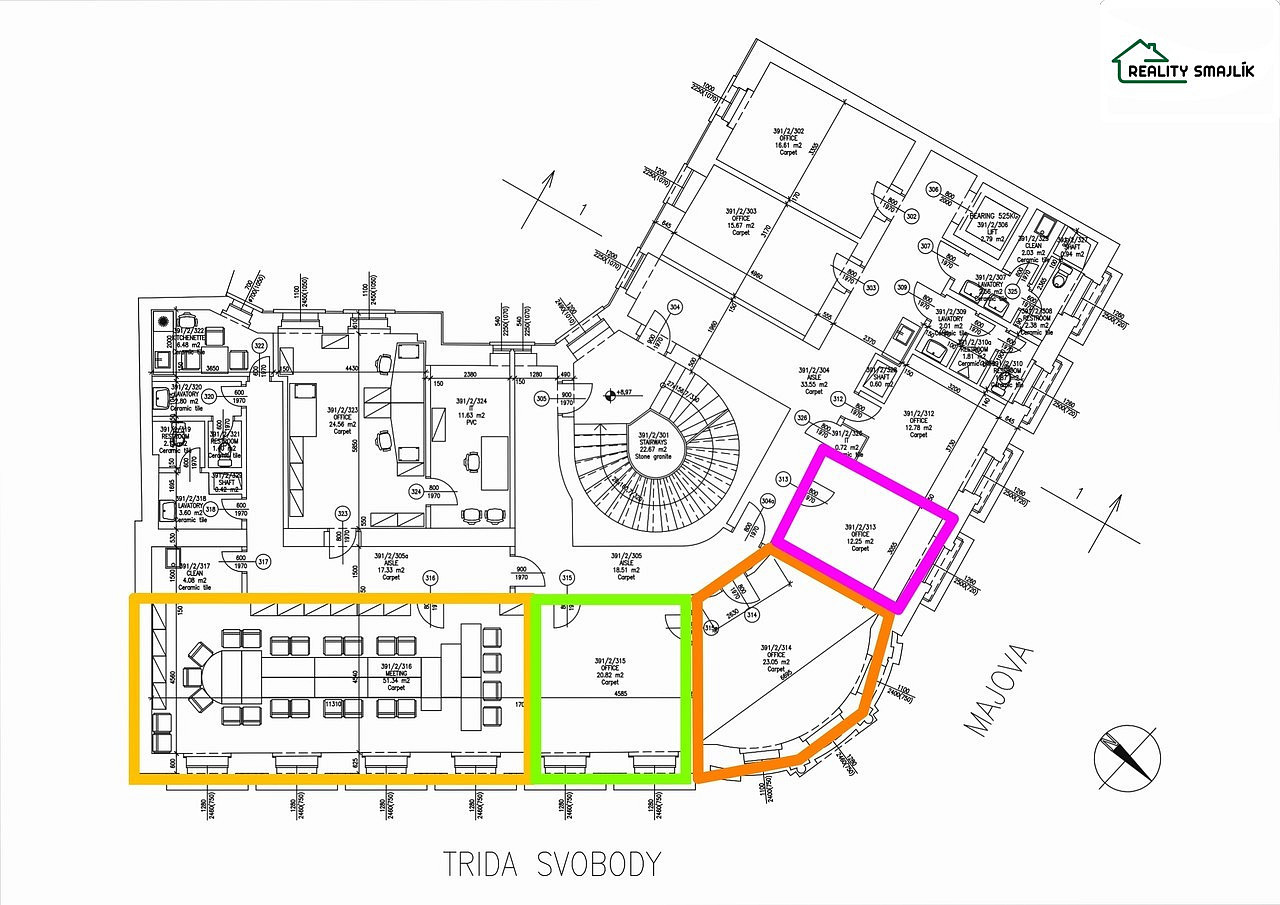 Pronájem kanceláře 21 m² – fotografie 3