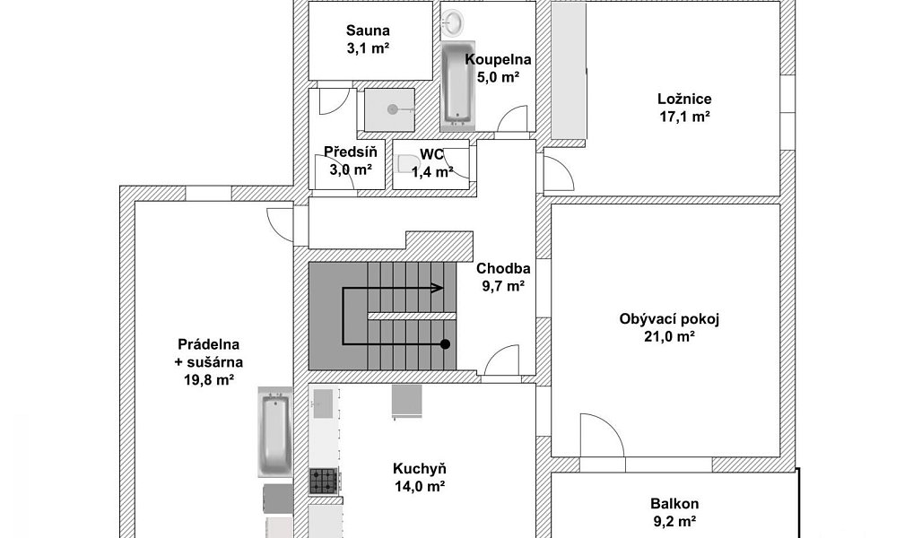 Prodej domu 570 m² s pozemkem 968 m², Železná Ruda – náhled fotky 27