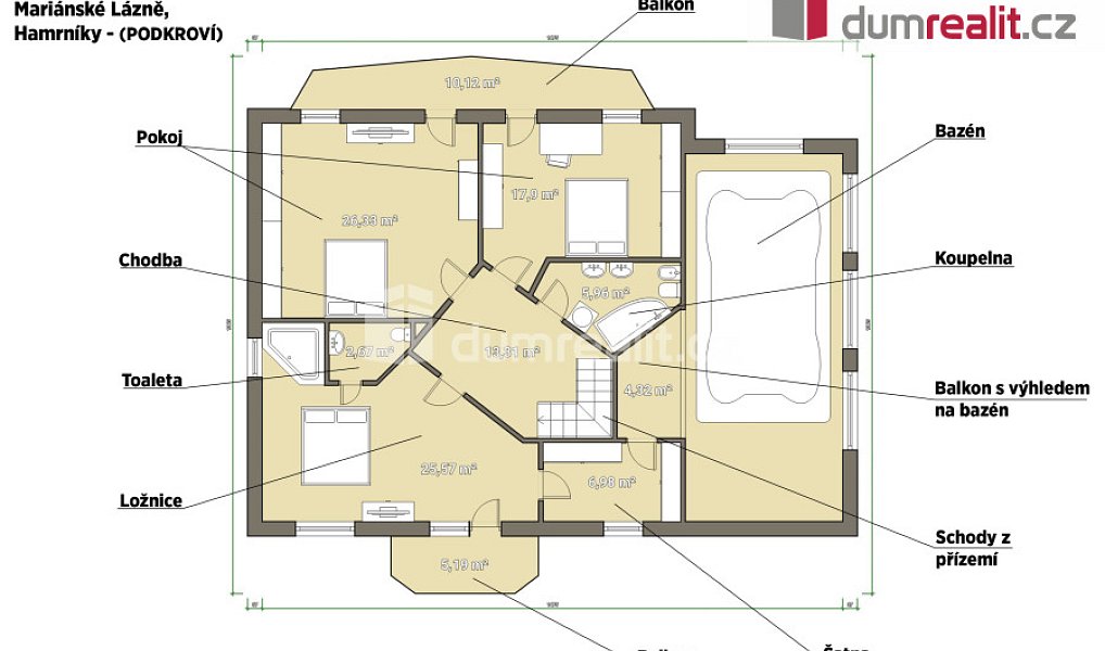 Prodej domu 440 m² s pozemkem 683 m², Mariánské Lázně – náhled fotky 23