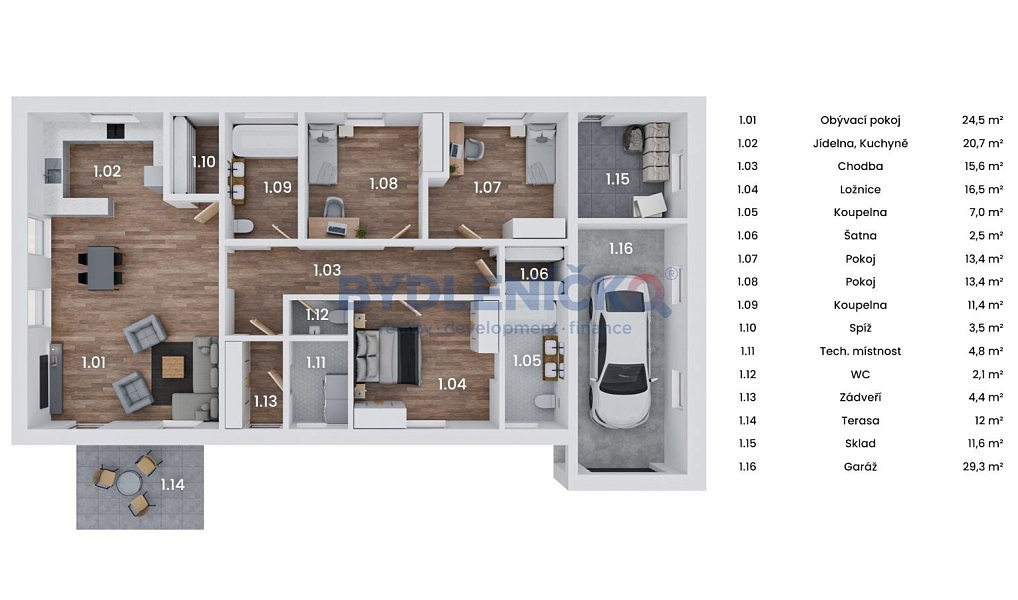 Prodej domu 193 m² s pozemkem 996 m², Kamenná – náhled fotky 9