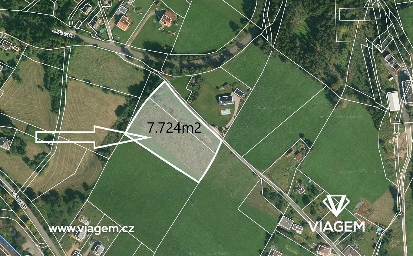 Prodej pole 7 724 m²