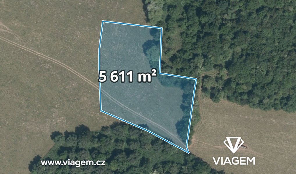 Prodej pole 5 611 m², Votice – fotka 1 z 8