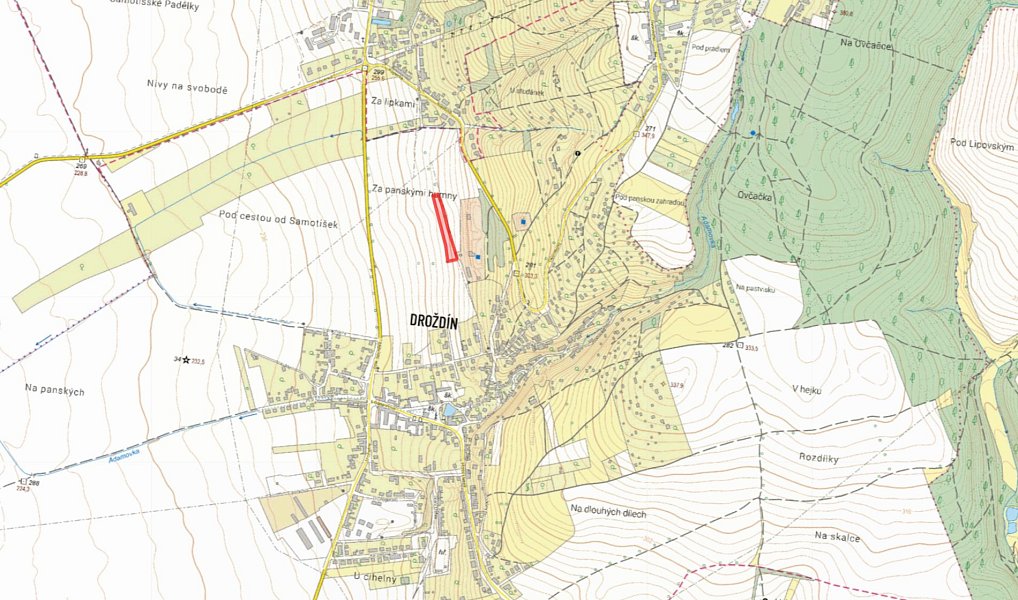 Prodej pole 4 633 m², Olomouc – náhled fotky 2