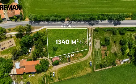 Prodej stavebního pozemku 1 340 m², Žáky, okres Kutná Hora