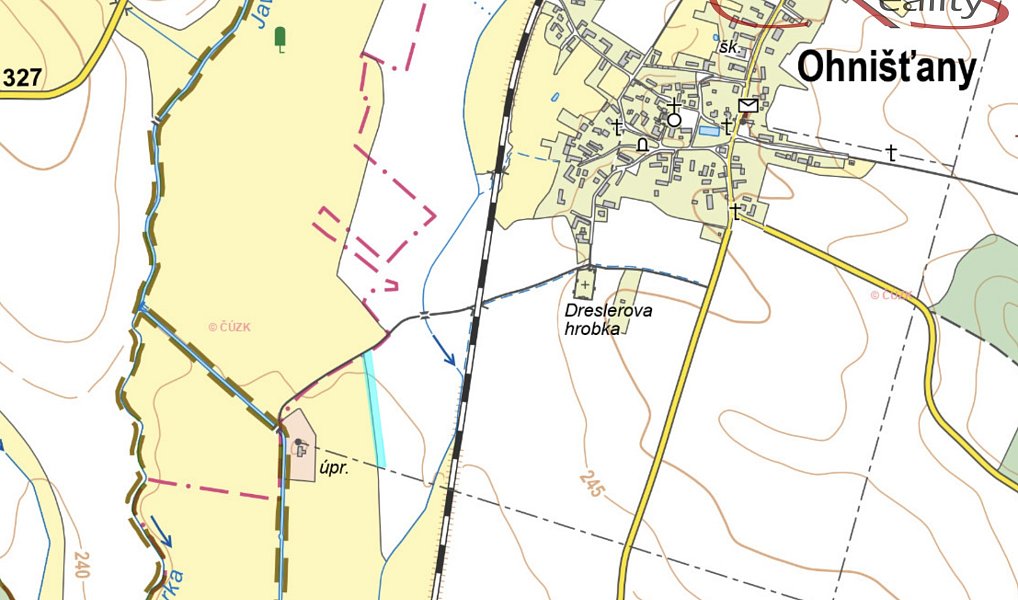 Prodej pole 4 928 m², Ohnišťany – náhled fotky 3