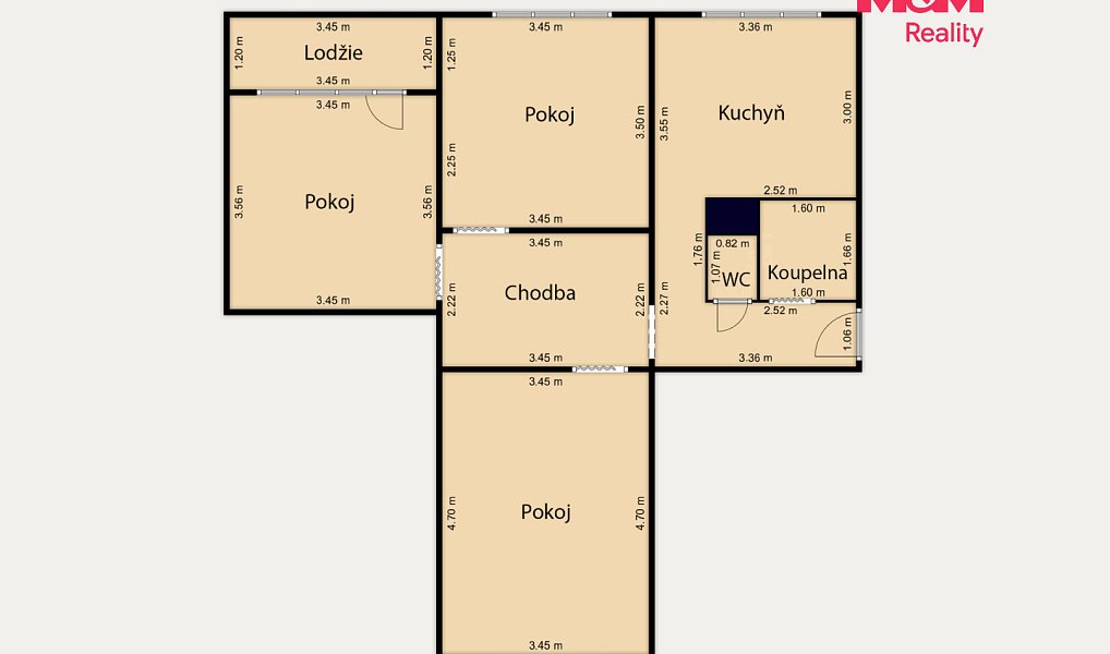 Prodej bytu 3+1 68 m², Chodov – náhled fotky 3