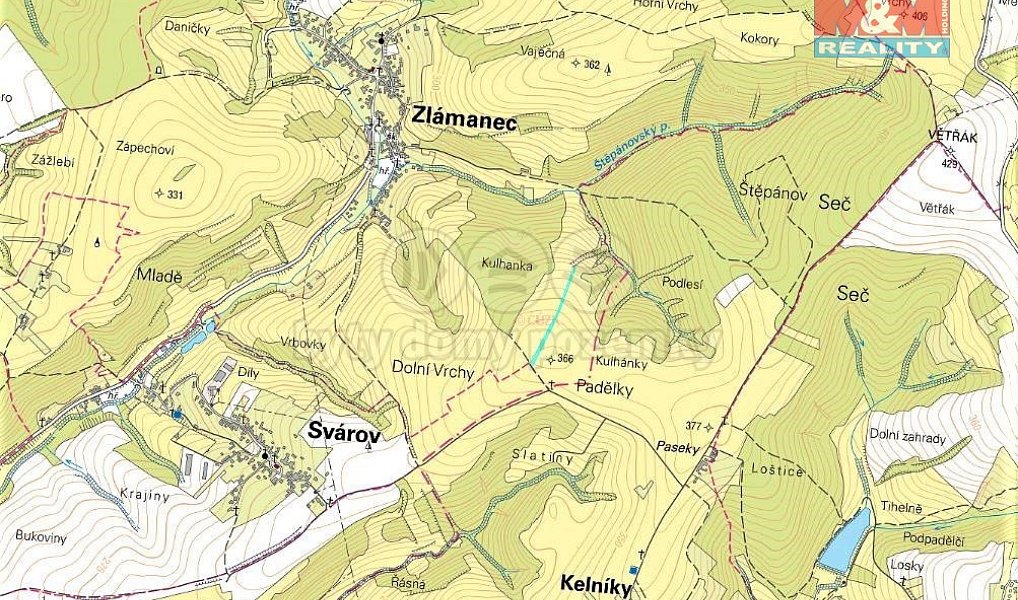 Prodej louky 4 450 m², Zlámanec – náhled fotky 3