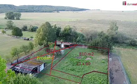 Prodej stavebního pozemku 810 m², Nádražní, Vroutek, okres Louny