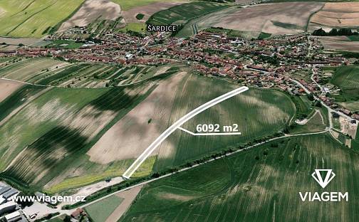 Prodej pole 1 523 m², Šardice, okres Hodonín