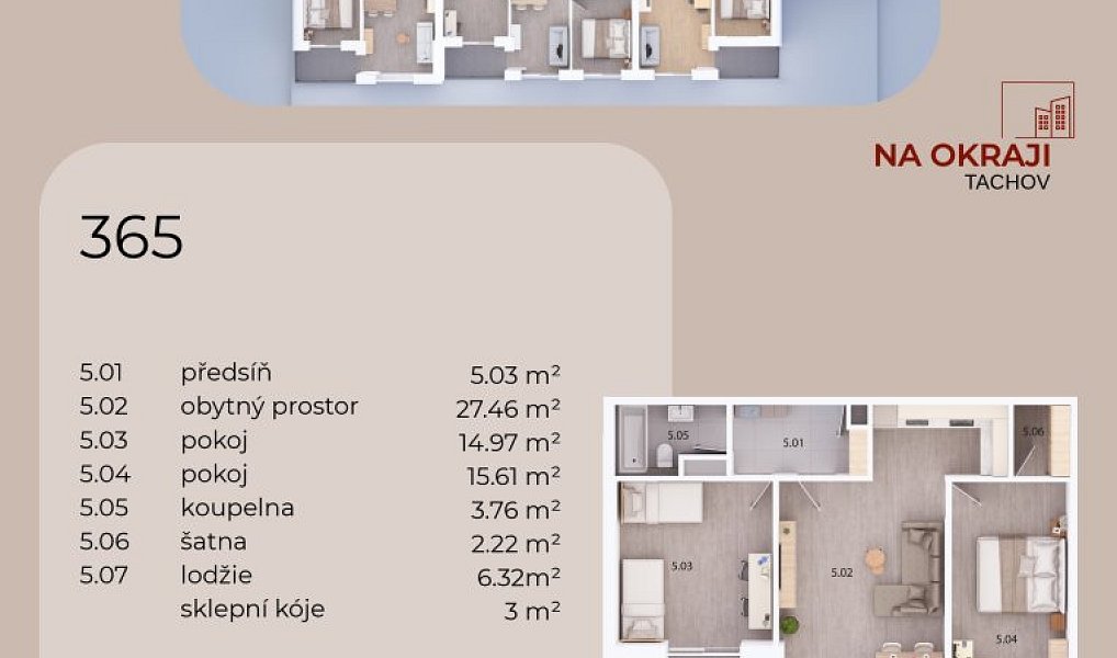 Prodej bytu 3+kk 81 m², Tachov – náhled fotky 13